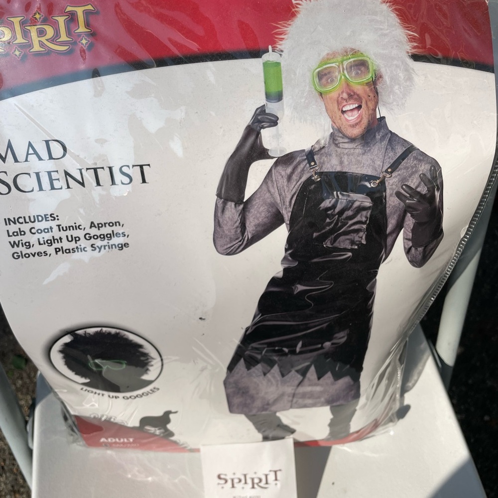 Spirit Mad Scientist Costume with Green Goggles Halloween 🎃 Costume